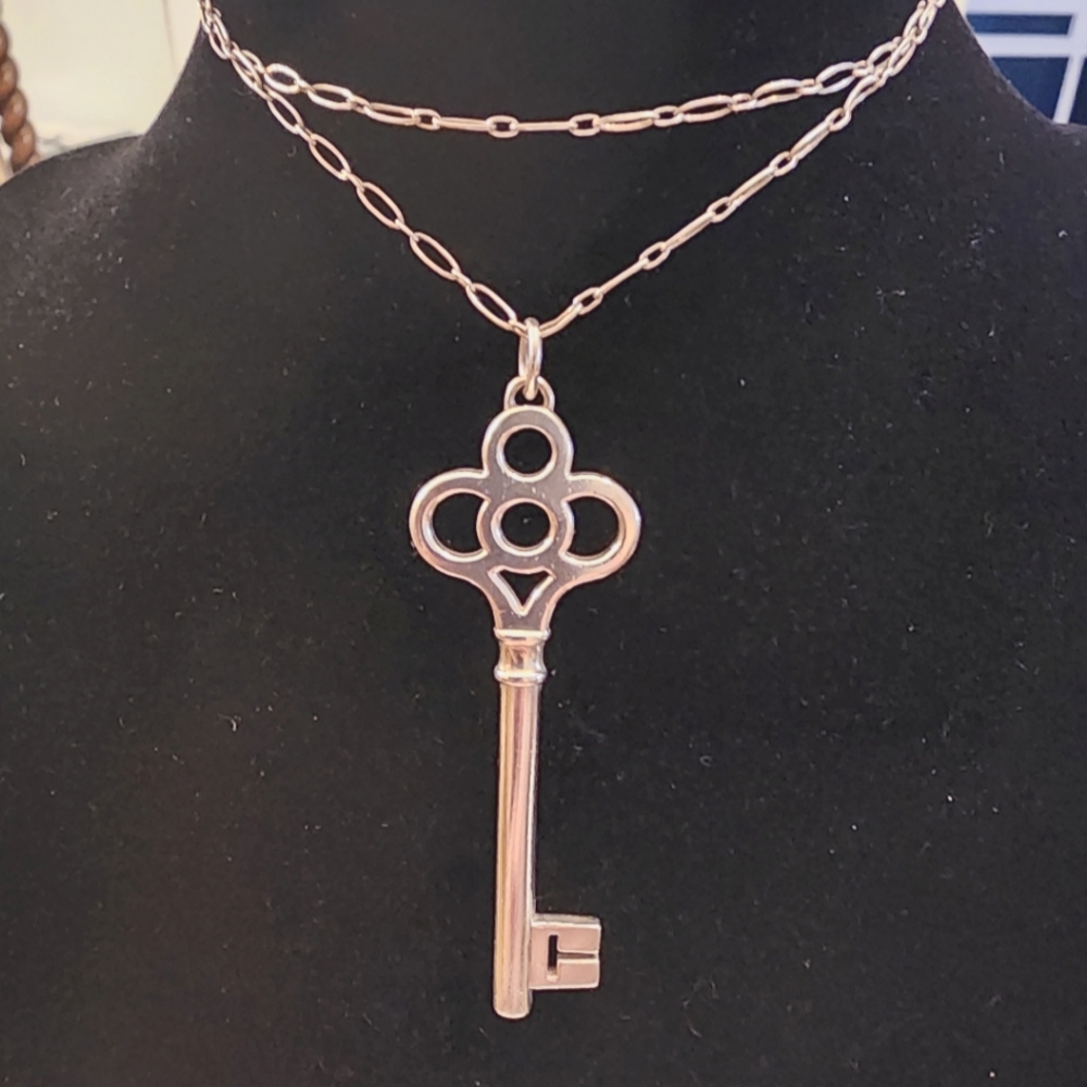 Tiffany & Co. Large Key Pendant Necklace